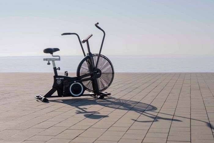 titanium strength air bike