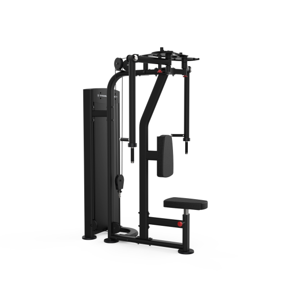 Titanium Strength Selectorized Pec Fly and Rear Delt Black Series