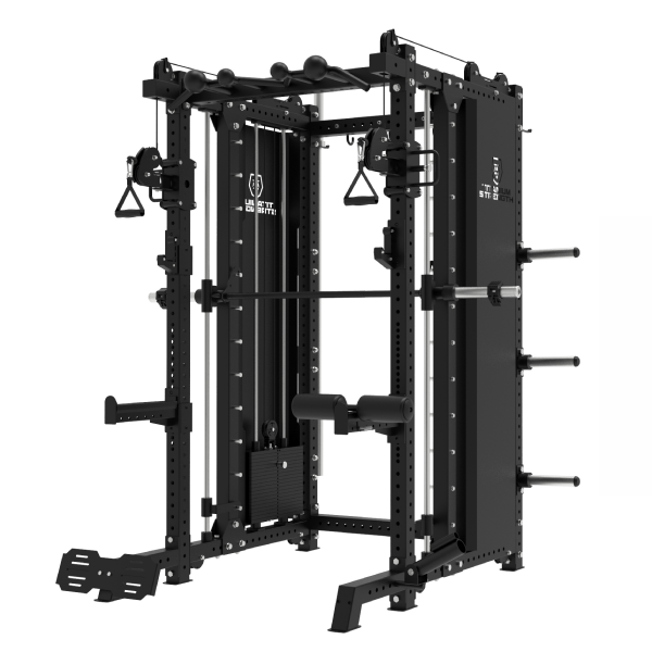 Titanium Strength Elite Series Multifunktionale Smith Machine B500 PRO - mit Doppelpulley + Rack