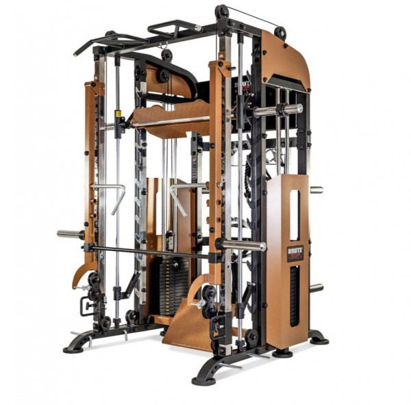 BRUTE FORCE 360PTX mit 2x100kg Steckgewichten + Hantelbank SUPA808