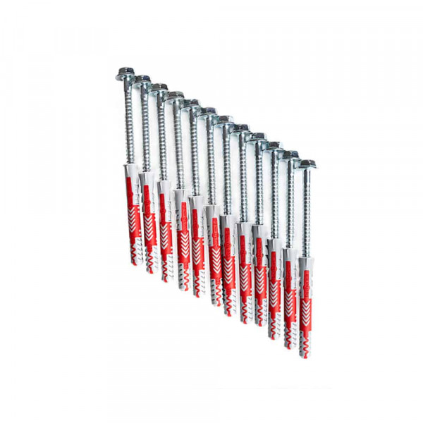 Fischer 10 x 80 Expansionsstopfen mit BenchK-Leiterschrauben 8 Stk.