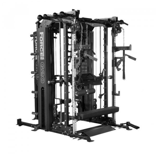 Force USA G20 Funktionstrainer, Smith-Maschine, Squat-Rack, Vertikale Beinpresse, Lat Pull Down