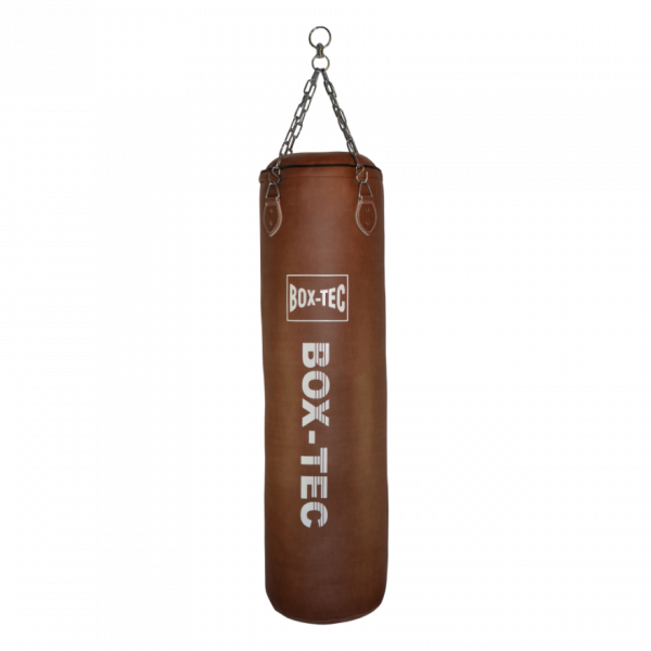 BOX-TEC Boxsack Sandsack Punching-Bag Retro 120cm, gefüllt inkl. Vierpunkt-Kette mit Drehwirbel