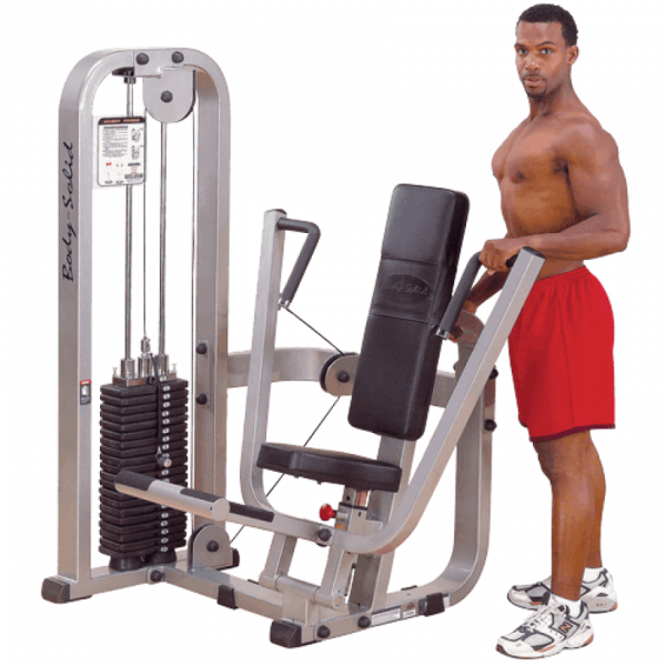 Body-Solid Pro Club Line Bankdrück-Maschine, sitzend SBP-100 (100 kg)