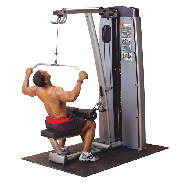 Body-Solid Pro Dual Latzug- und Rudermaschine DLAT Gewichtsblock 140 kg