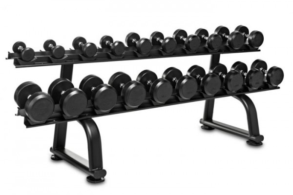 Titanium Strength Gummi-Hantel-Set 2,5- 30Kg + Rack