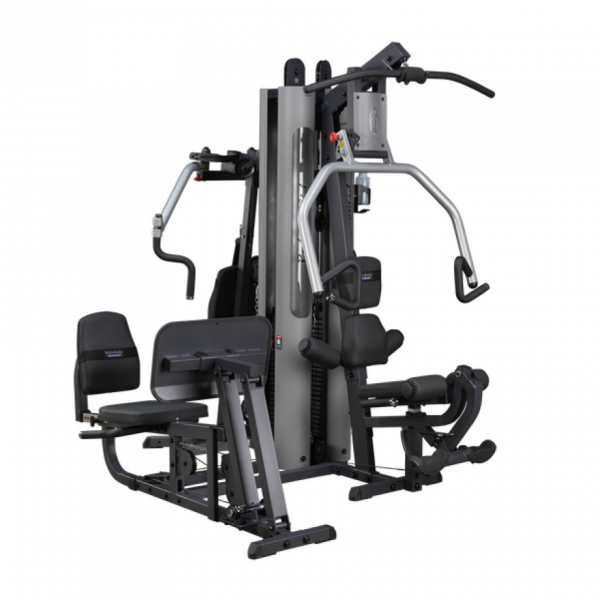 Body-Solid Ganzkörpertrainer / Home Gym G-9U (125kg Gewichtsblock) + Kniehebe- / Dipstation GKR-9