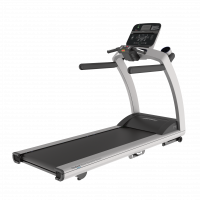Life Fitness Laufband T5 mit Track Connect Konsole inkl. Bodenschutzmatte und Pulsbrustgurt