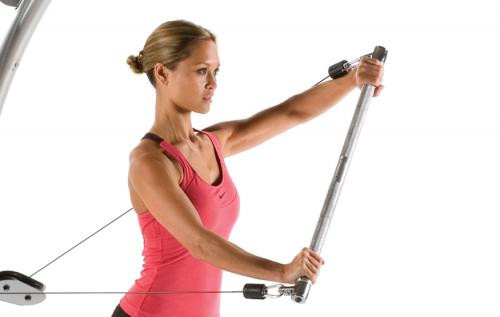 Tuff Stuff SPT-6SB Straight Bar with Double Hook für Six-Pak Trainer