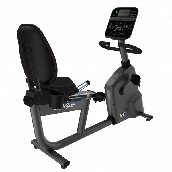 Life Fitness RS3 Recumbent Bike mit engl. Track Connect 2.0 Konsole inkl. Unterlegmatte