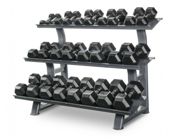 Titanium Strength Hex Hantelset Set 2- 30Kg + Rack