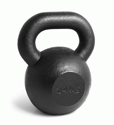 Kettlebell Guss schwarz 48 Kg
