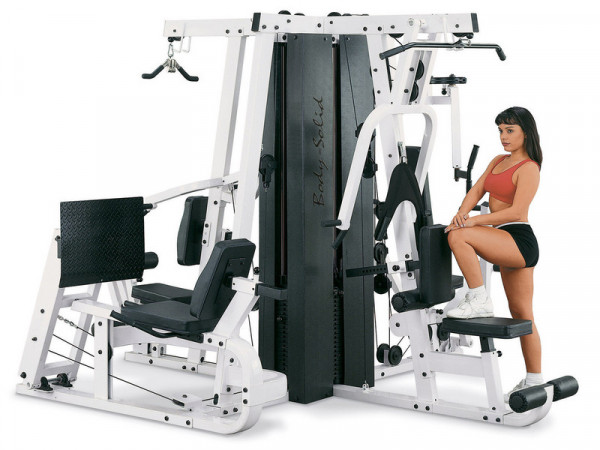 Body-Solid Ganzkörpertrainer EXM-4000 mit Beinpresse Farbe grau